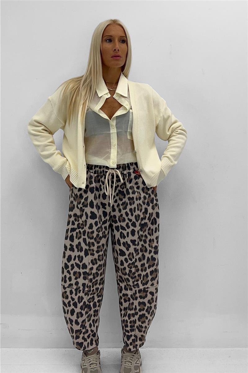pantalone fantasia maculata cheetah
